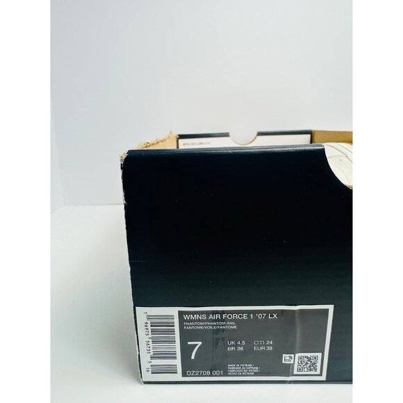 7 Women’s Nike Air Force 1 07 LX AF1 Phantom Sail / Casual Shoes DZ2708-001 - Picture 6 of 7